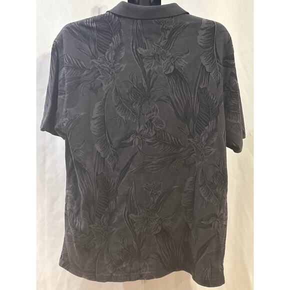 Caribbean Joe Hawaiian Gray Polo Men's size XL - Picture 2 of 3